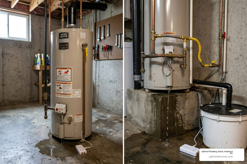 water heater leak detection